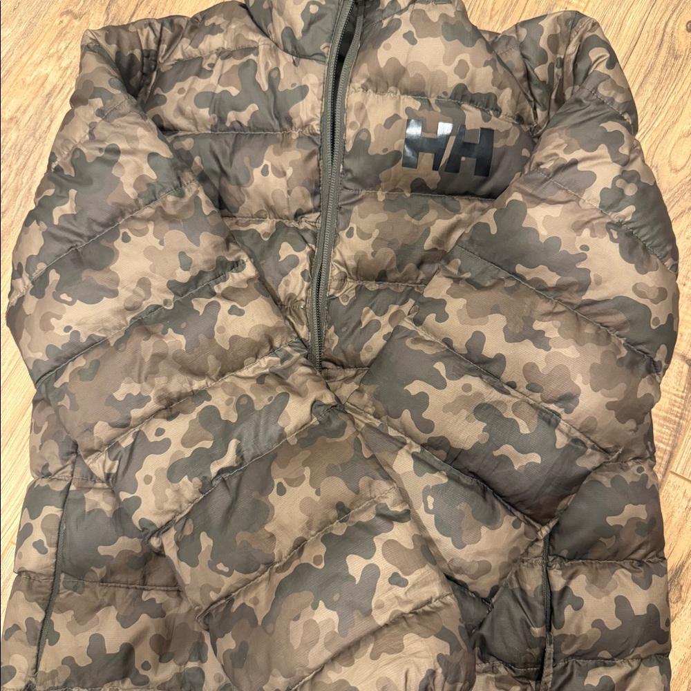Helly Hansen Camo Puffer Jacket – Kids Size 12